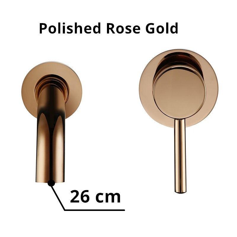 Kaari - Wash Basin Bathroom Sink Faucets BO-HA Polished Rose Gold 260 mm