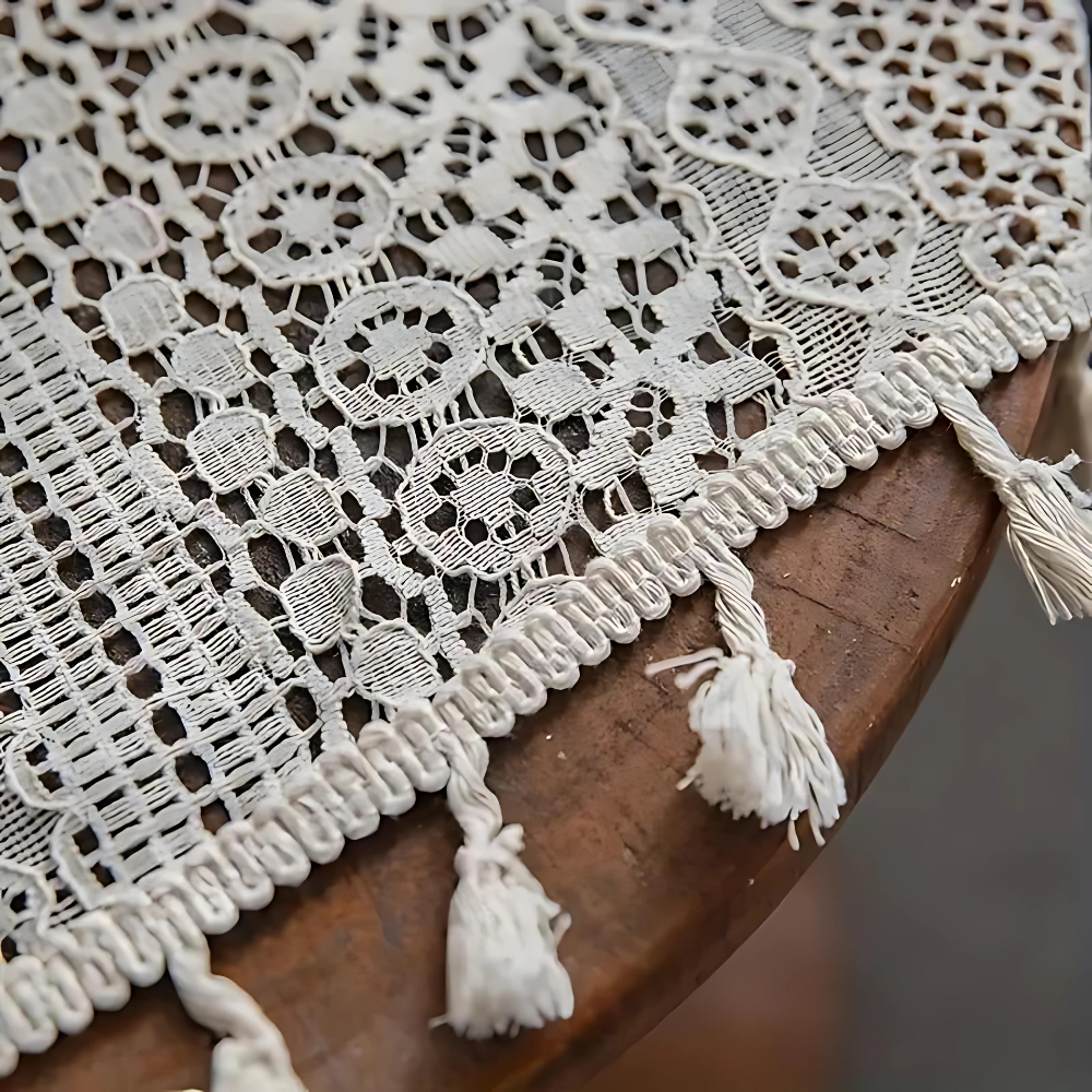 Bohemian Crochet Curtain Panel