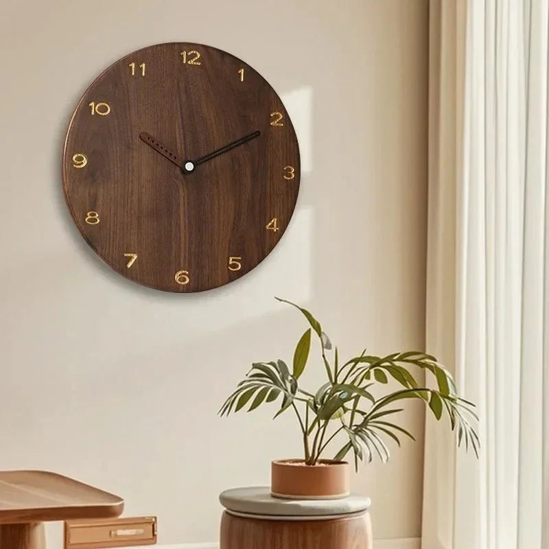 Bronze Finish Wood Wall Clock