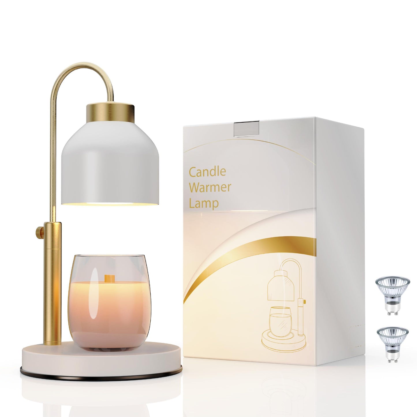 Height Adjustable Minimal Arch Candle Warmer Lamp