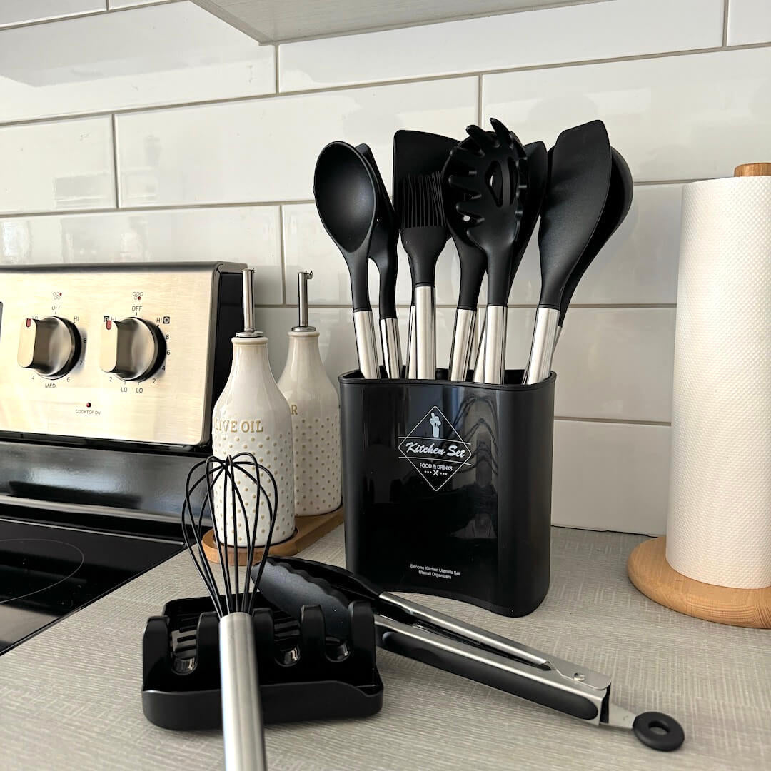 Silicone Kitchen Utensils | Modern Cooking Tool Set