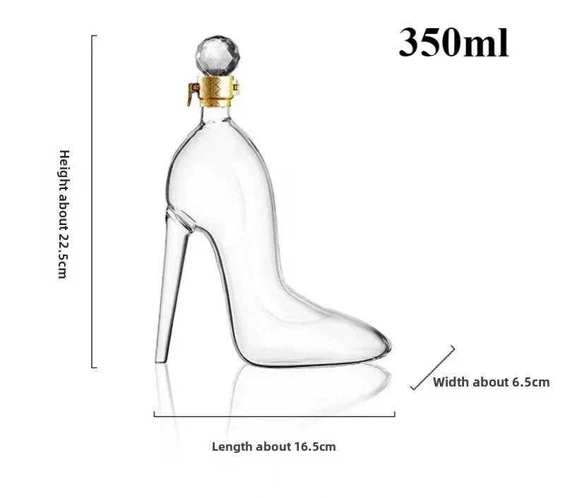 High Heel Wine Decanter | Fancy Glass Novelty Shoe Shape