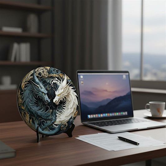 Balance of Shadows 2D Aluminum Wall Plaque