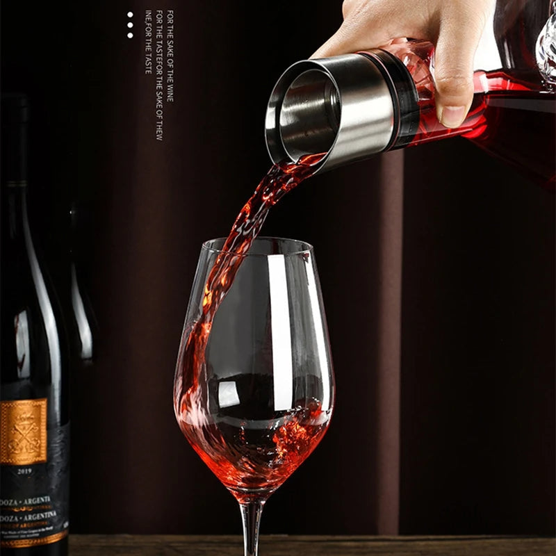 Aerator Wine Decanter | 1500ml Glass Carafe Body