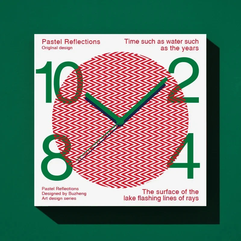 Playful Graphic Wall Clock