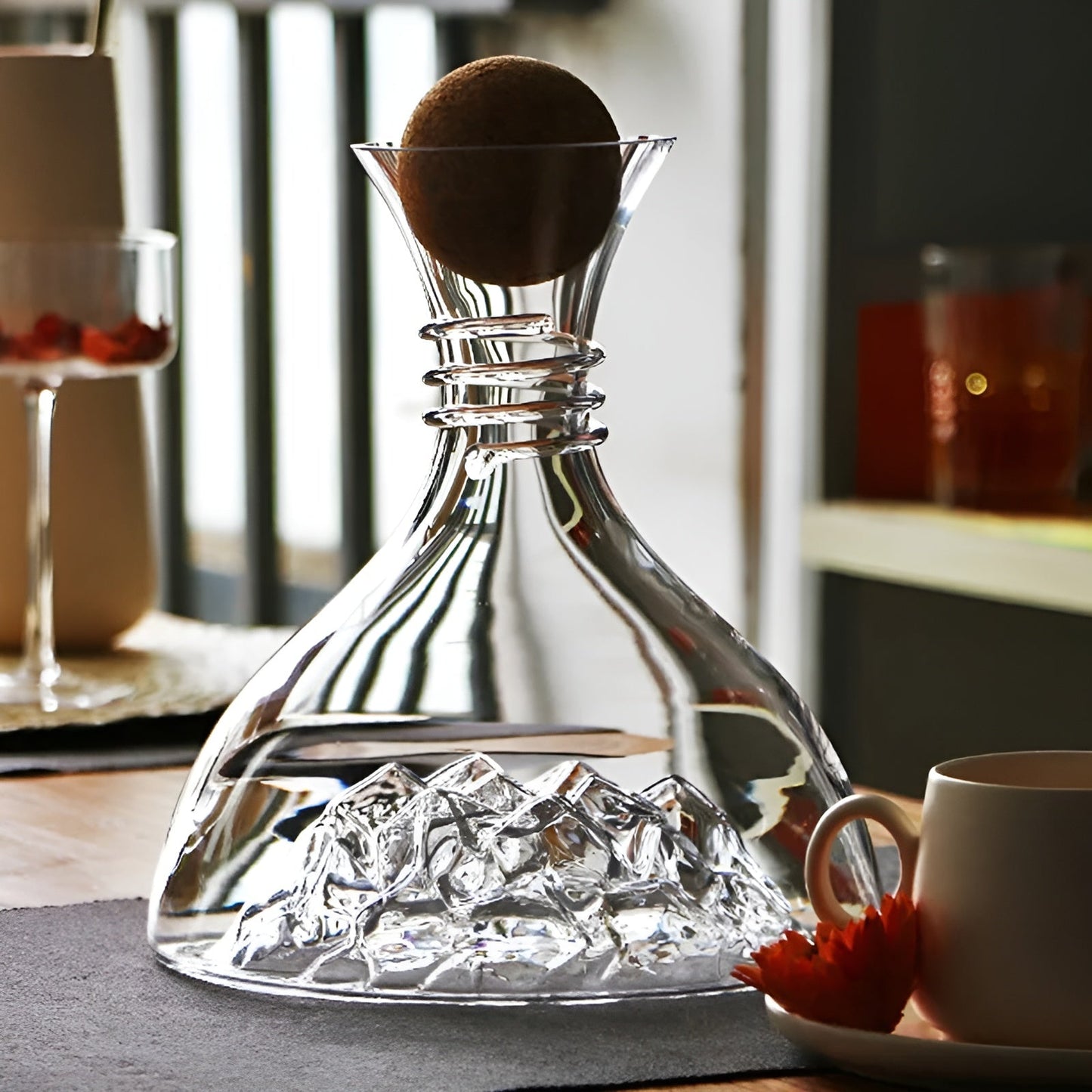 Waterfall Red Wine Decanter | Crystal Glass Aerator Carafe