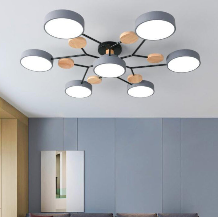 Branch-Inspired LED Semi-Flush Ceiling Light