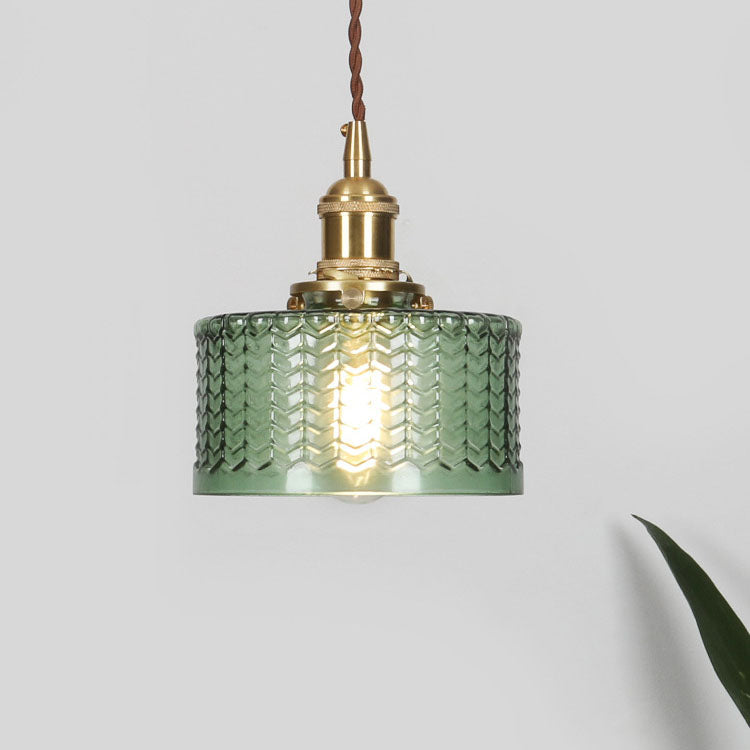 Brass Glass Jar Pendant Light