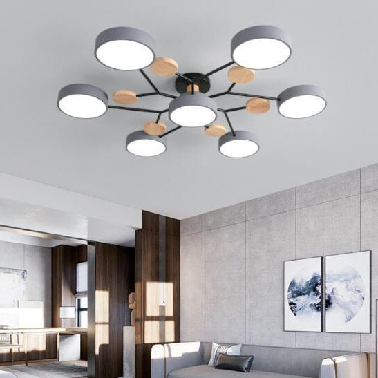 Branch-Inspired LED Semi-Flush Ceiling Light