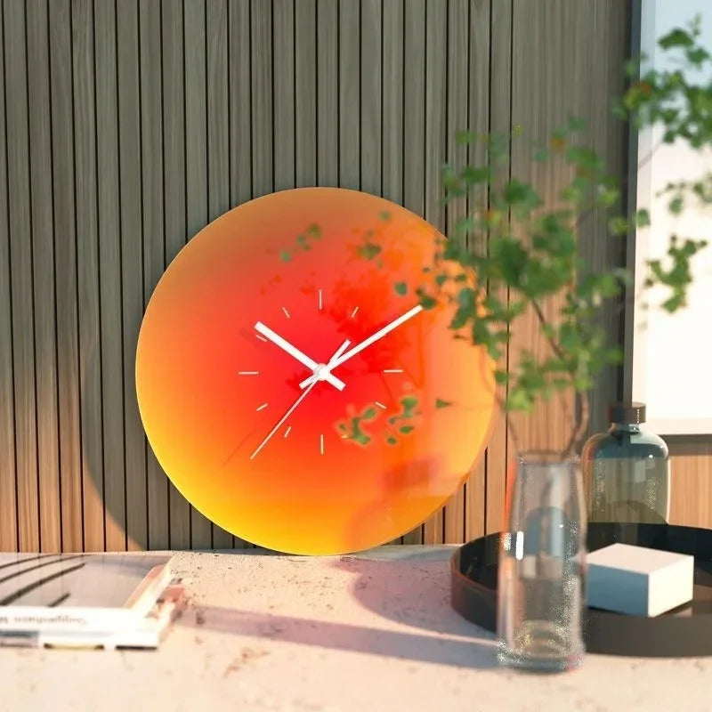 Clear Glass Face Wall Clock