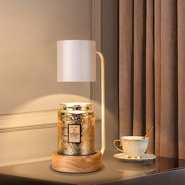 Wood Wax Melt Style Table Lamp