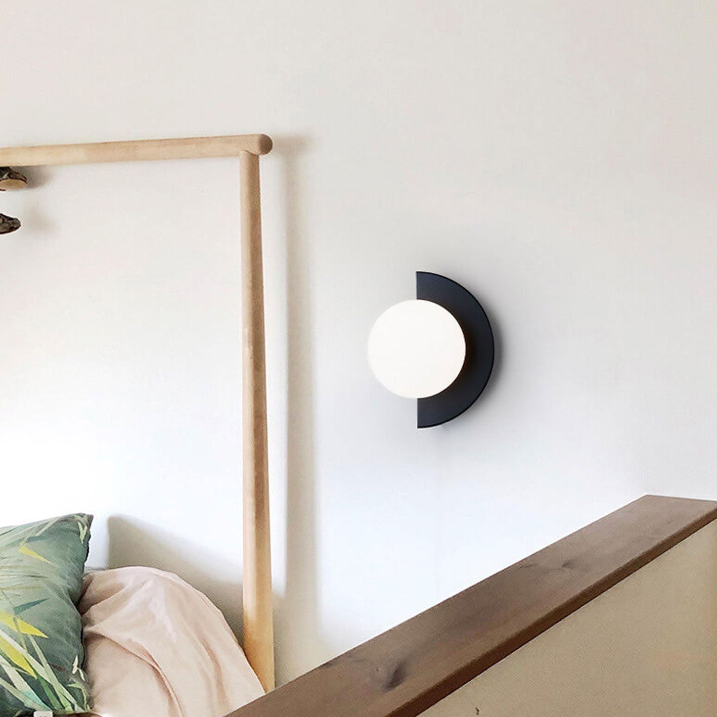 Colorful Wall Sconce | Minimalist Glass Sphere Design