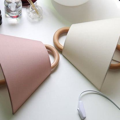 Pleated Solid Wood Half-Moon Wall Sconce