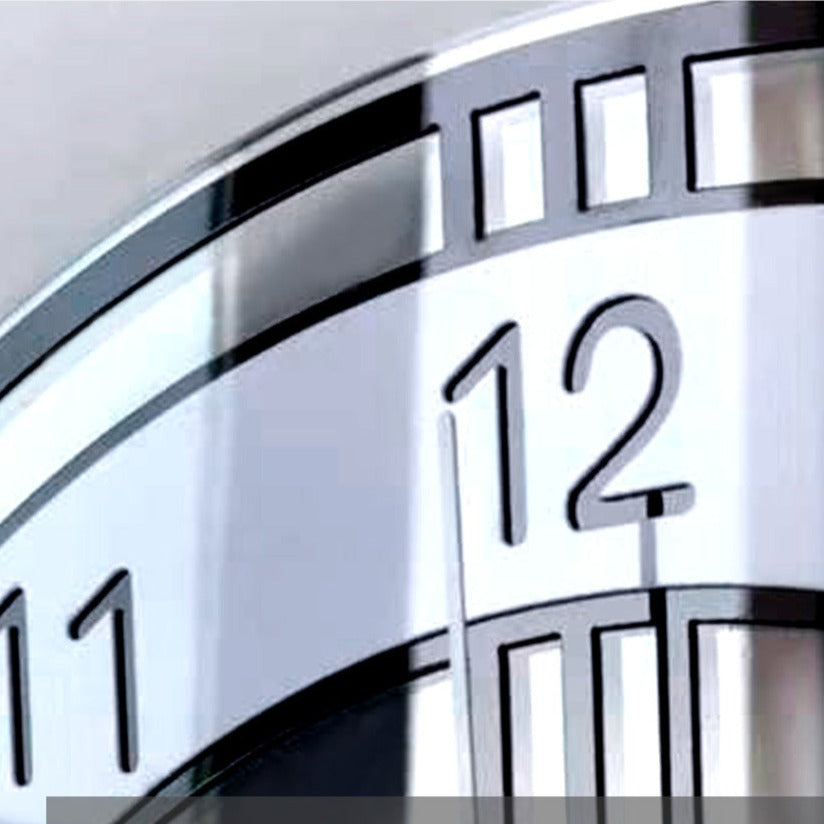 Acrylic Wall Clock | Minimalist 30cm Silent Quartz Movement