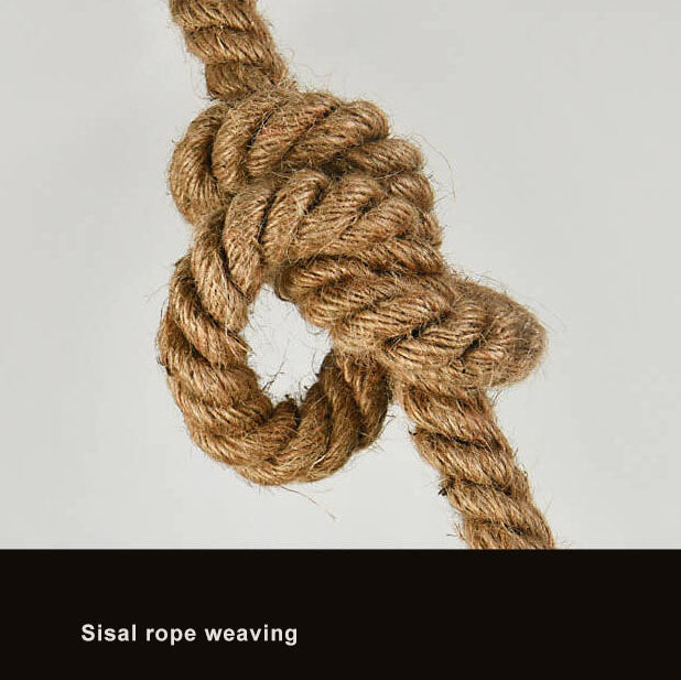 Glass Globe Rope Pendant Light