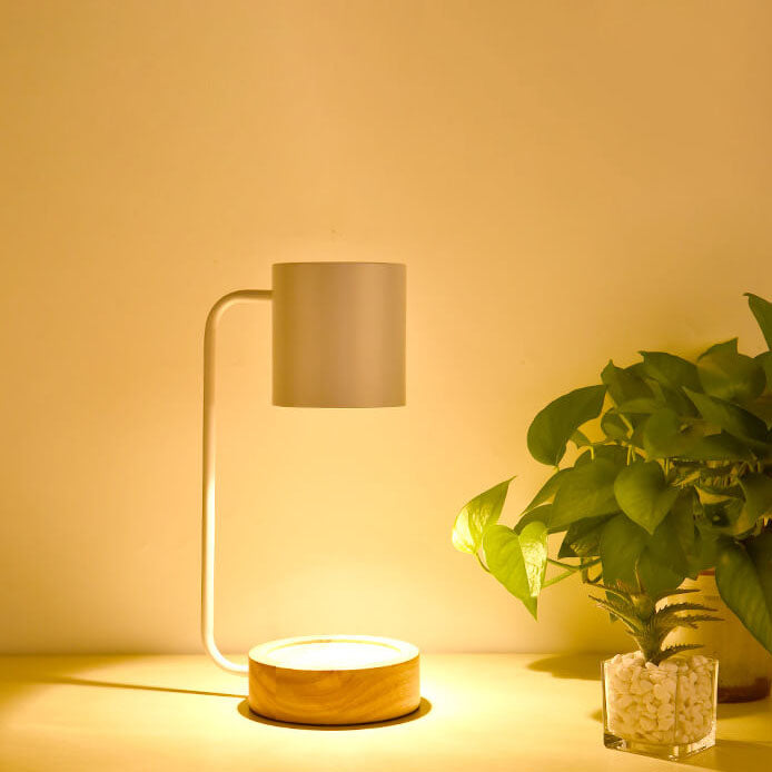 Wood Wax Melt Style Table Lamp