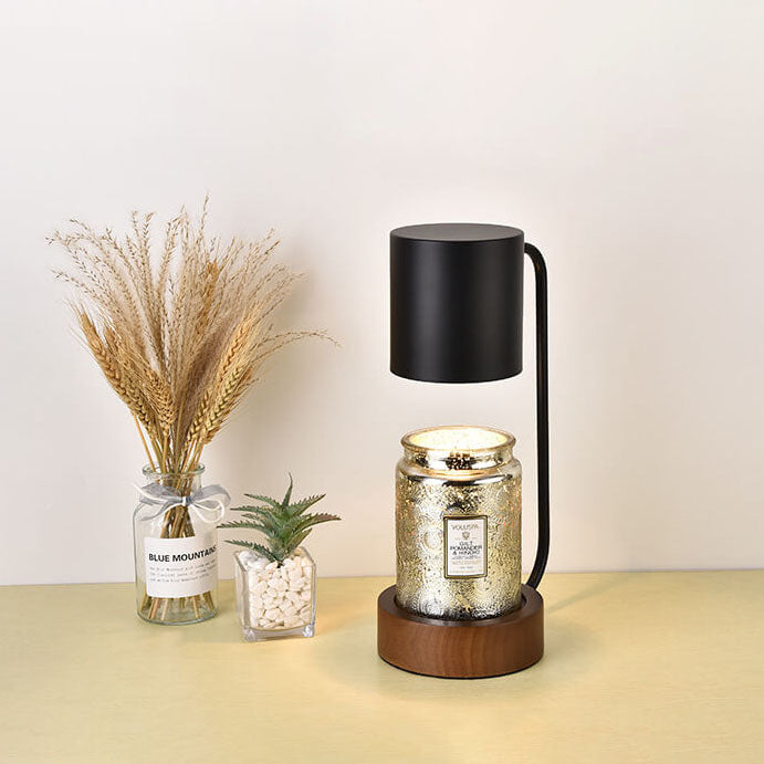 Wood Wax Melt Style Table Lamp