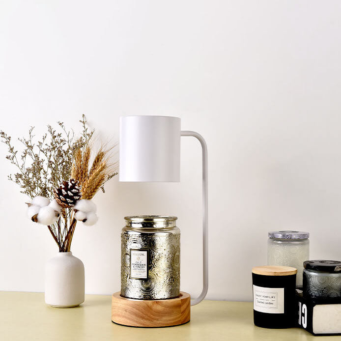 Wood Wax Melt Style Table Lamp