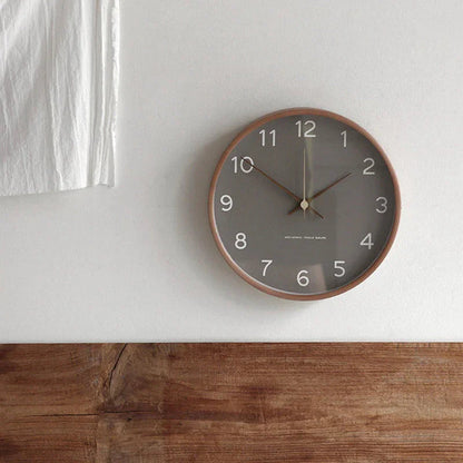 Natural Wood Face Wall Clock