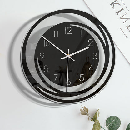 Acrylic Wall Clock | Minimalist 30cm Silent Quartz Movement
