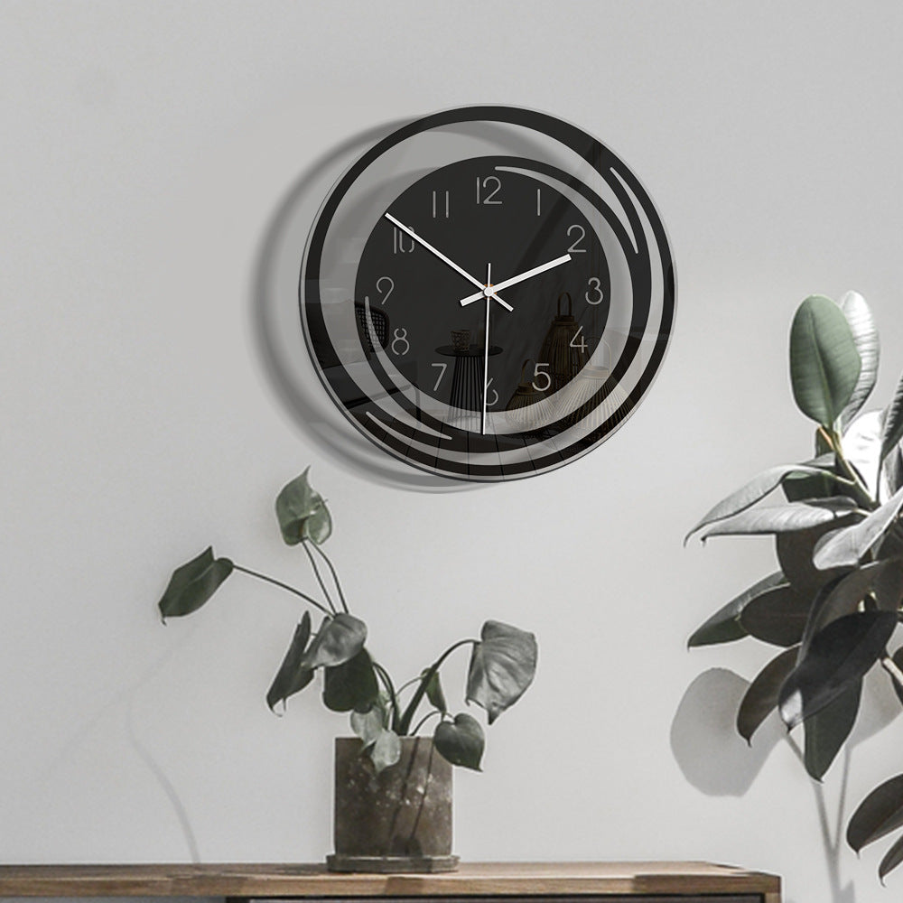 Acrylic Wall Clock | Minimalist 30cm Silent Quartz Movement