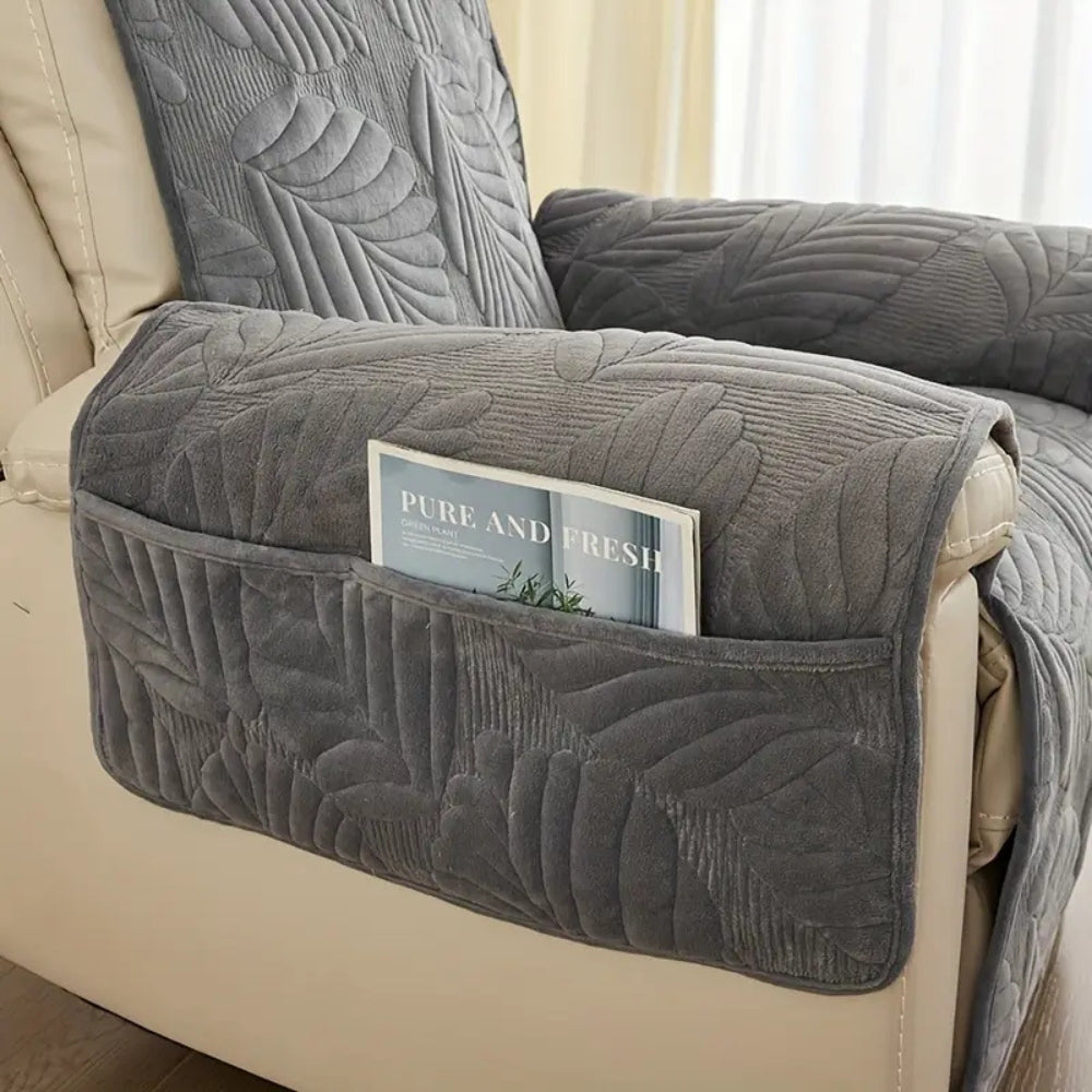 Leaf Pattern Recliner Chair Cover