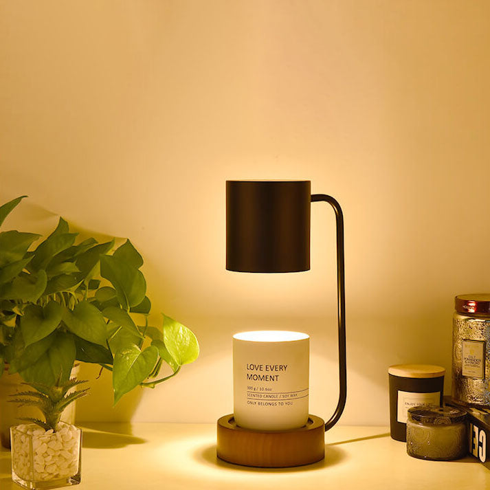 Wood Wax Melt Style Table Lamp