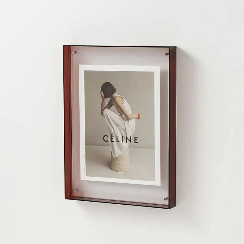 Acrylic Photo Frame with Tinted Edge Detail