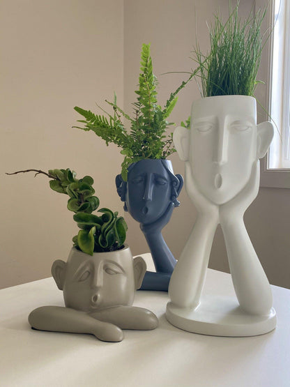 Classical Bust Planter Pot Set