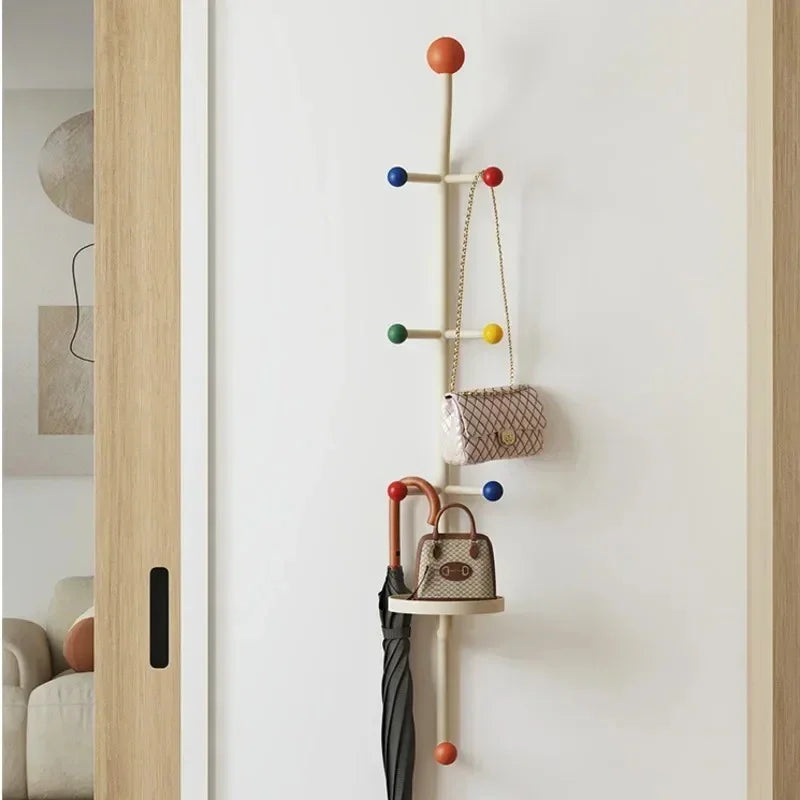 Vertical Wall Mounted Coat Rack Panel