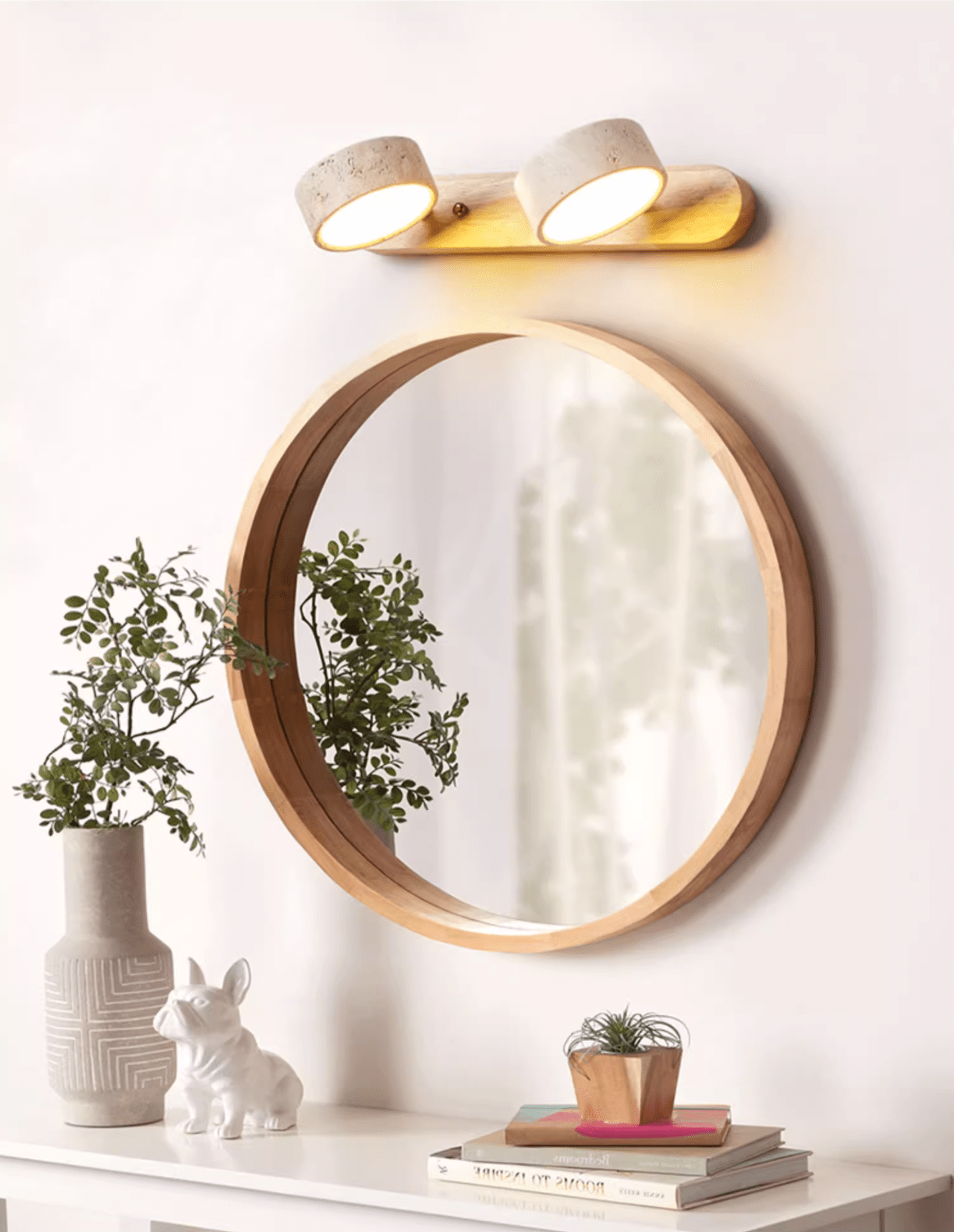 Travertine Dual Mount Wall Light
