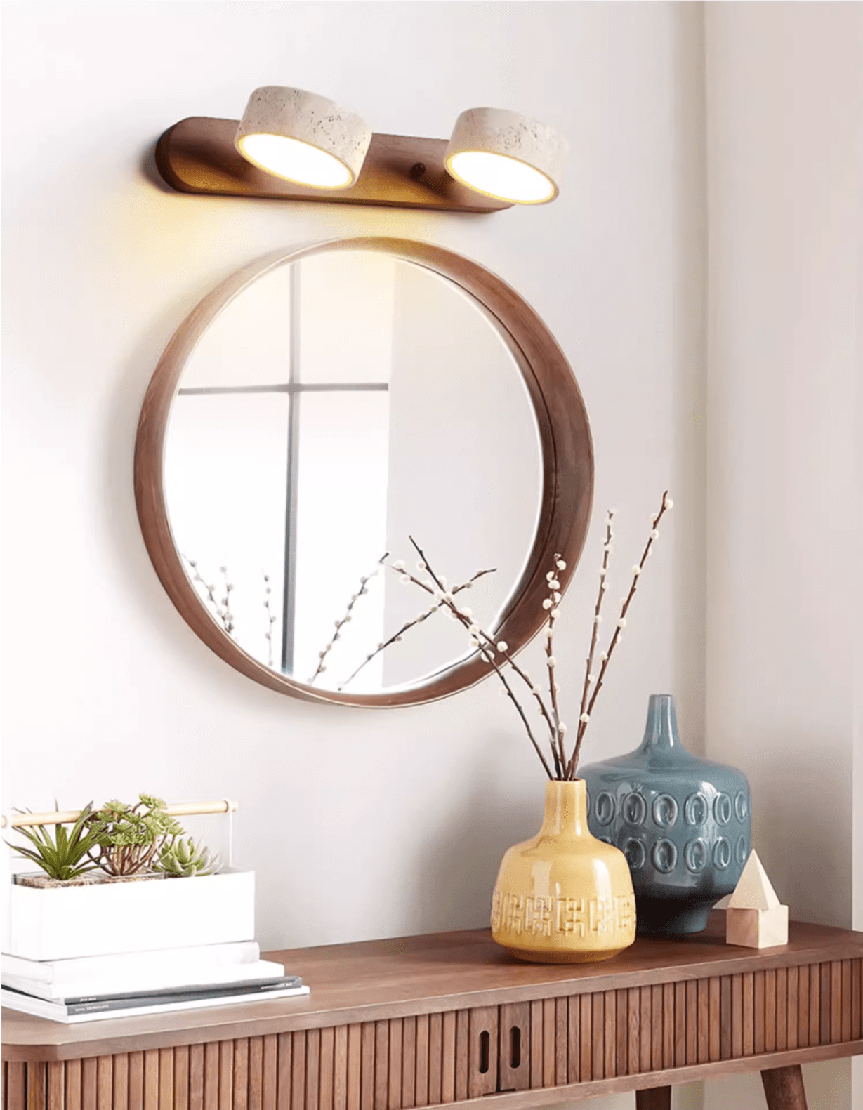 Travertine Dual Mount Wall Light