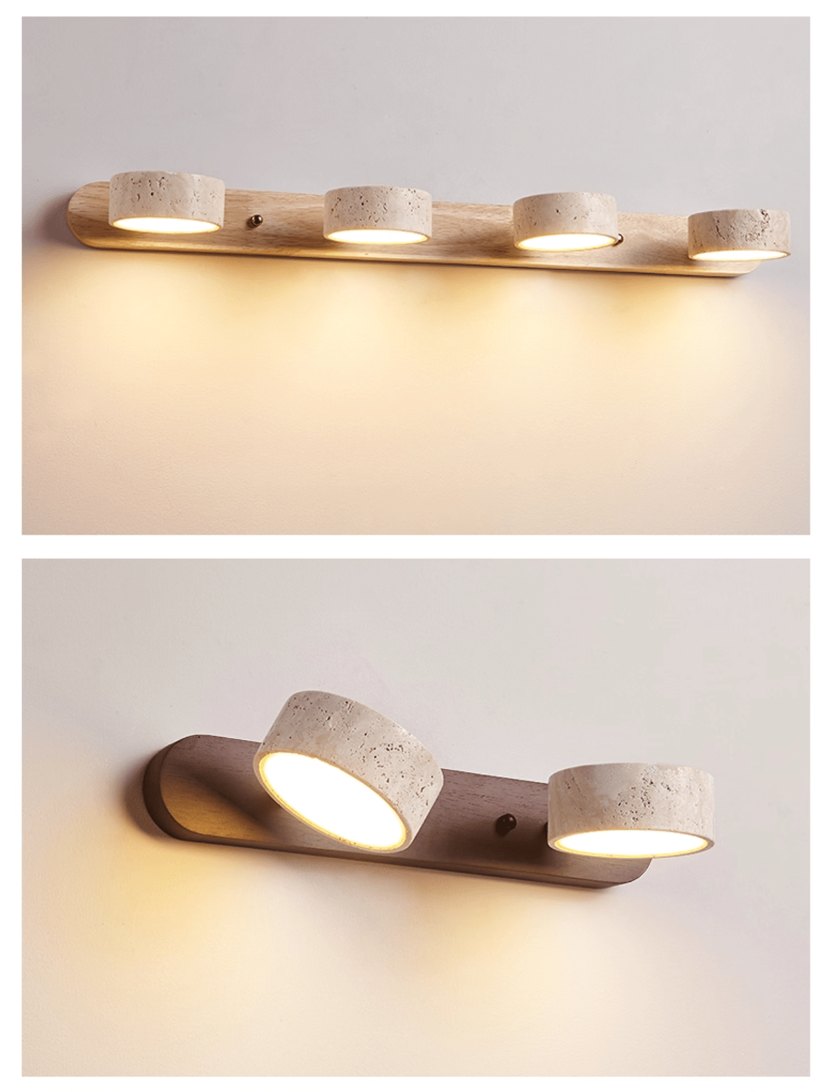 Travertine Dual Mount Wall Light