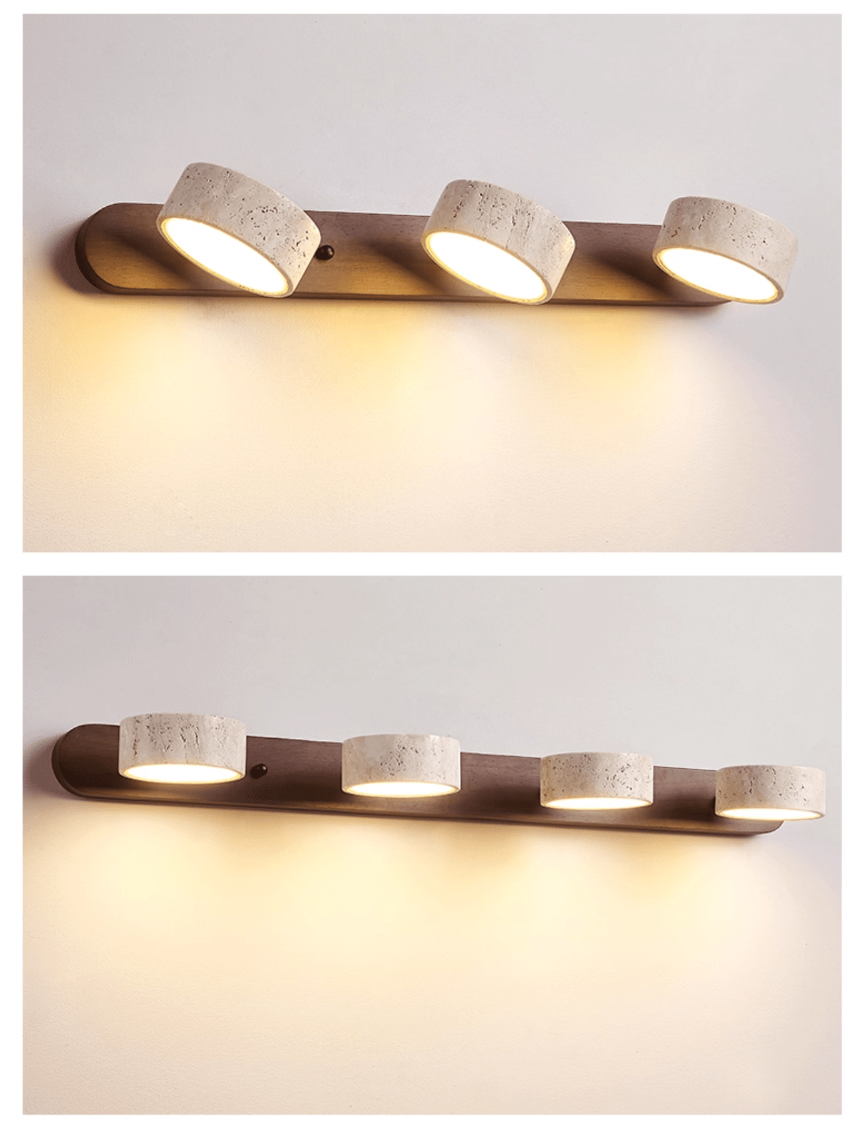 Travertine Dual Mount Wall Light