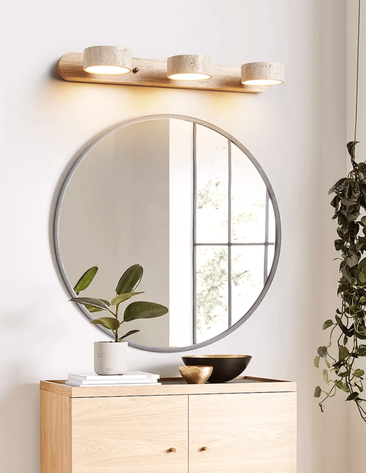 Travertine Dual Mount Wall Light