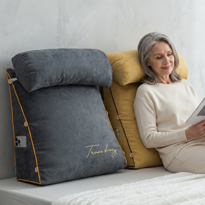 Ergonomic Backrest Reading Pillow | Plush Arm Support