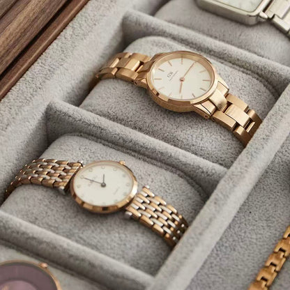 Minimalist Walnut Watch Organizer Box