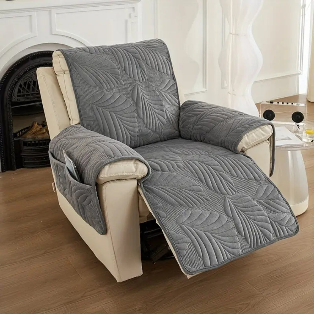 Leaf Pattern Recliner Chair Cover