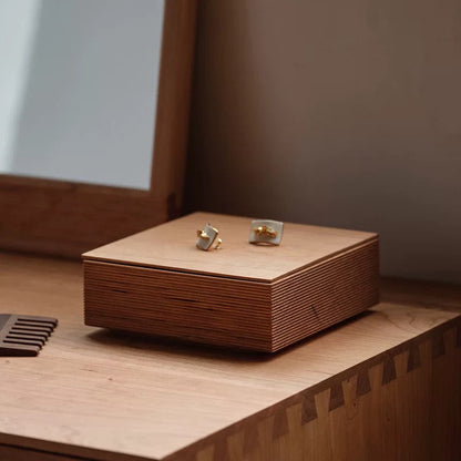 Solid Walnut Desktop Storage Box