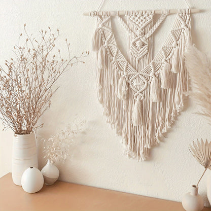 Macrame Wall Hanging | Handcrafted Bohemian Woven Tapestry Decor