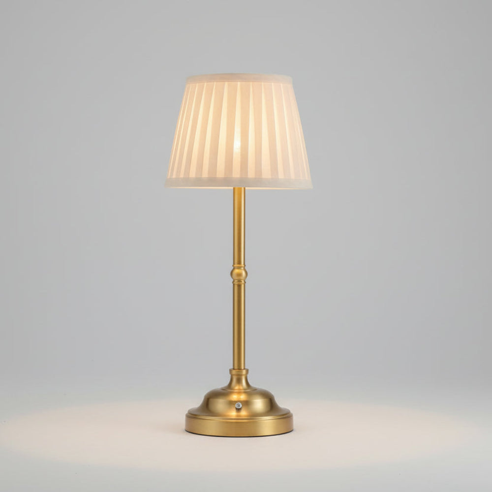 Cordless Rechargeable Brass LED Table Lamp