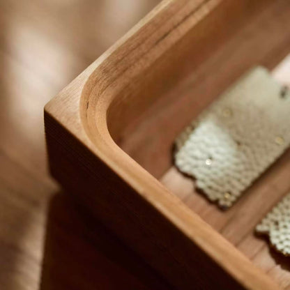 Solid Walnut Desktop Storage Box