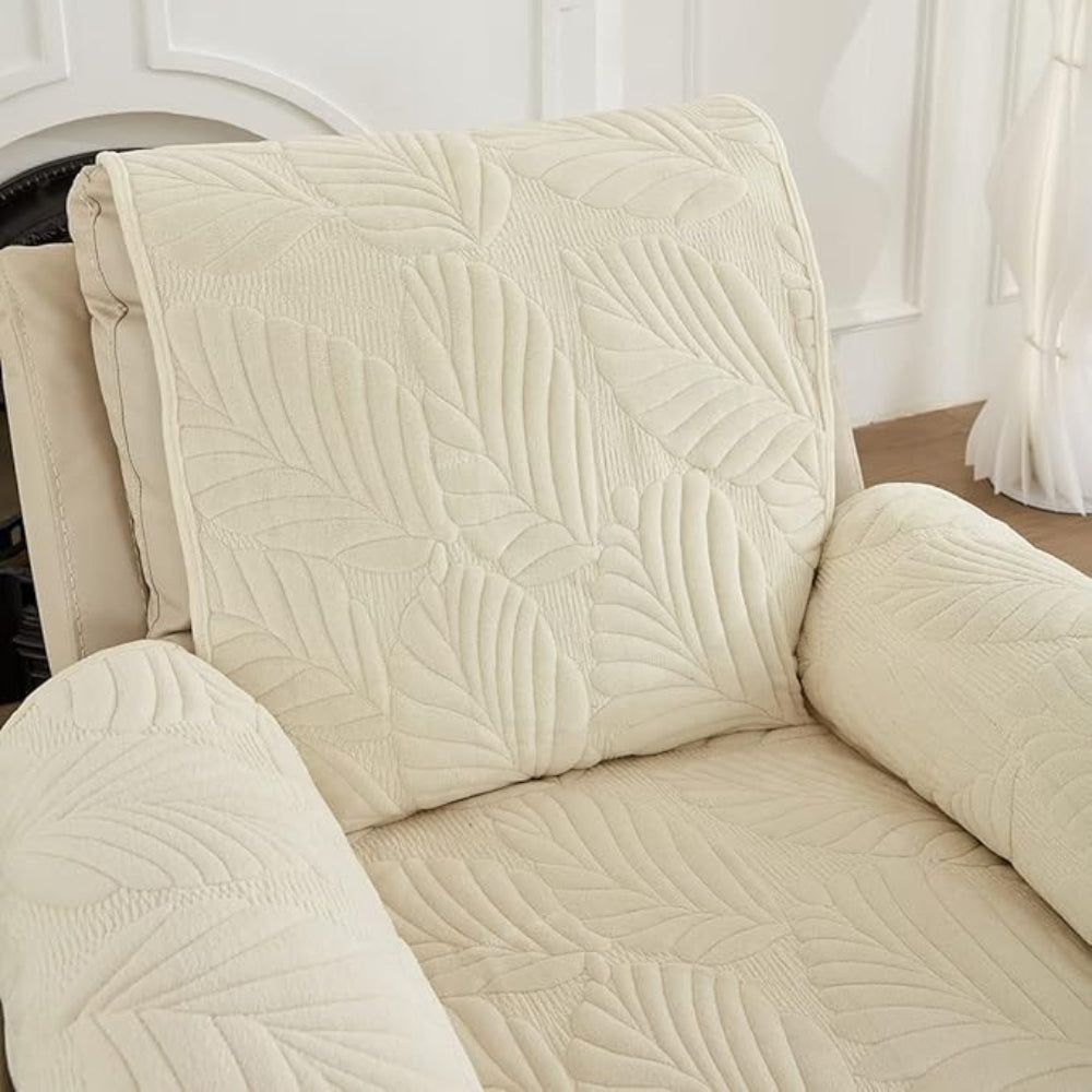 Leaf Pattern Recliner Chair Cover