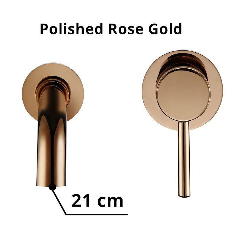Kaari - Wash Basin Bathroom Sink Faucets BO-HA Polished Rose Gold 210 mm