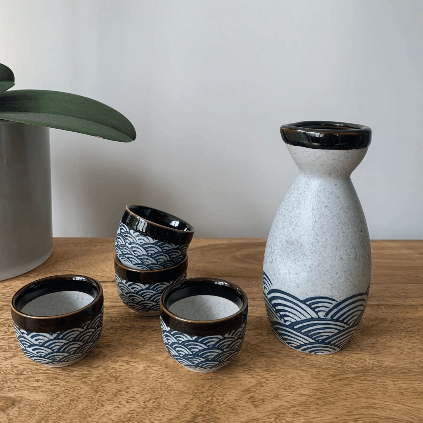 Kagami Handcrafted Japanese Ceramic Sake Set