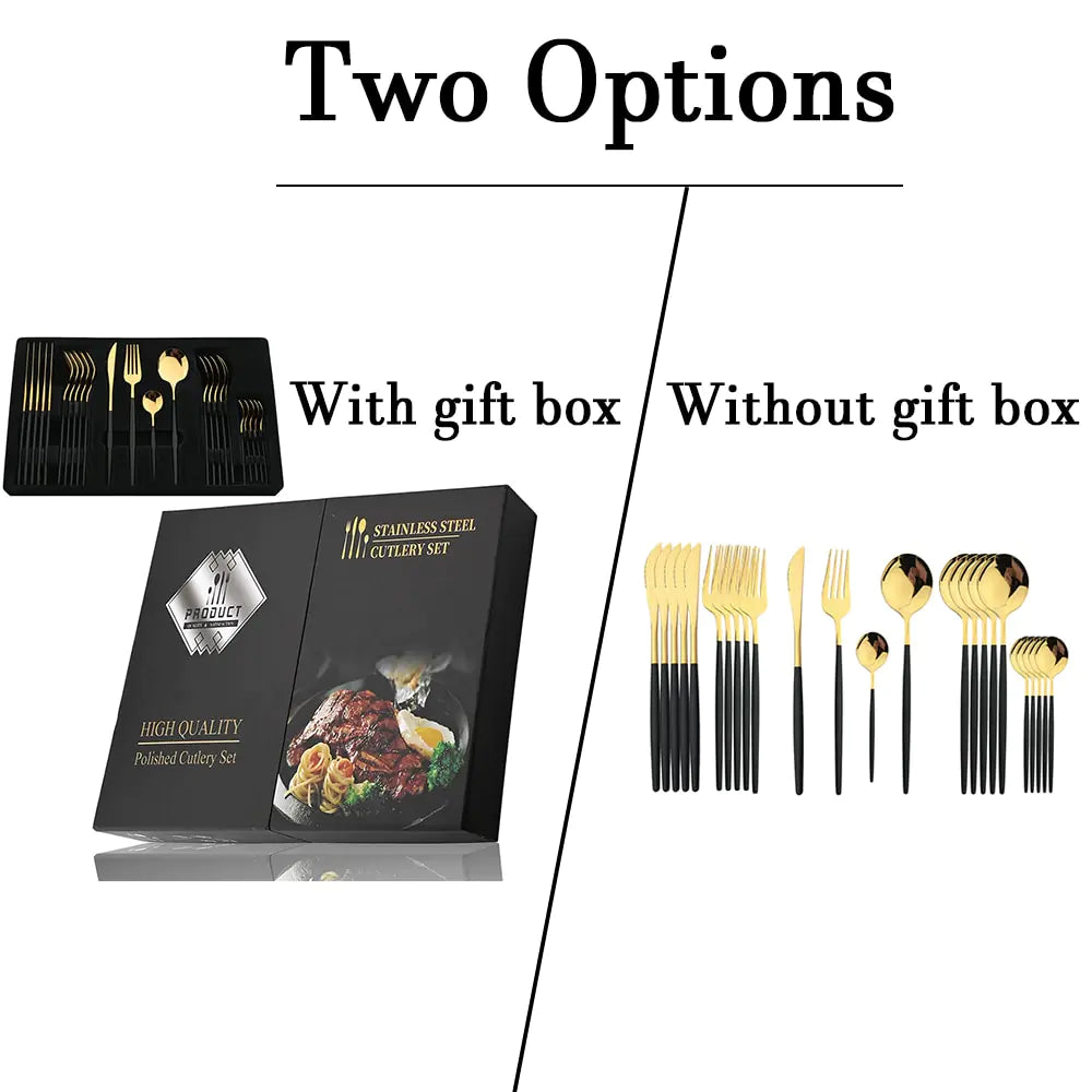 24-piece Stainless Steel Cutlery Set – Aurinox-Silver-State of Style
