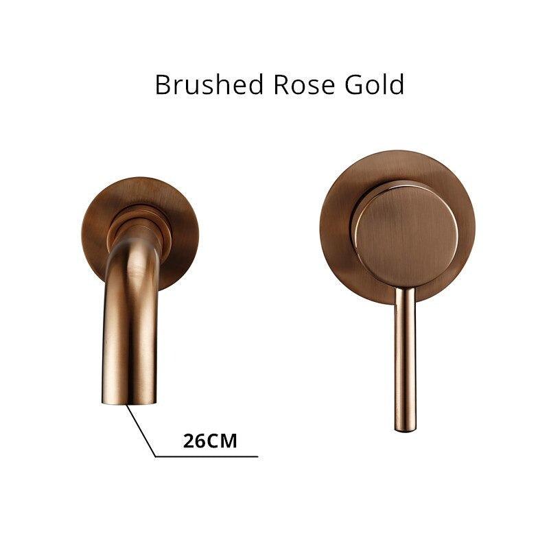 Kaari - Wash Basin Bathroom Sink Faucets BO-HA Brushed Rose Gold 260 mm