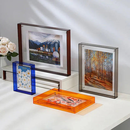 Acrylic Photo Frame with Tinted Edge Detail