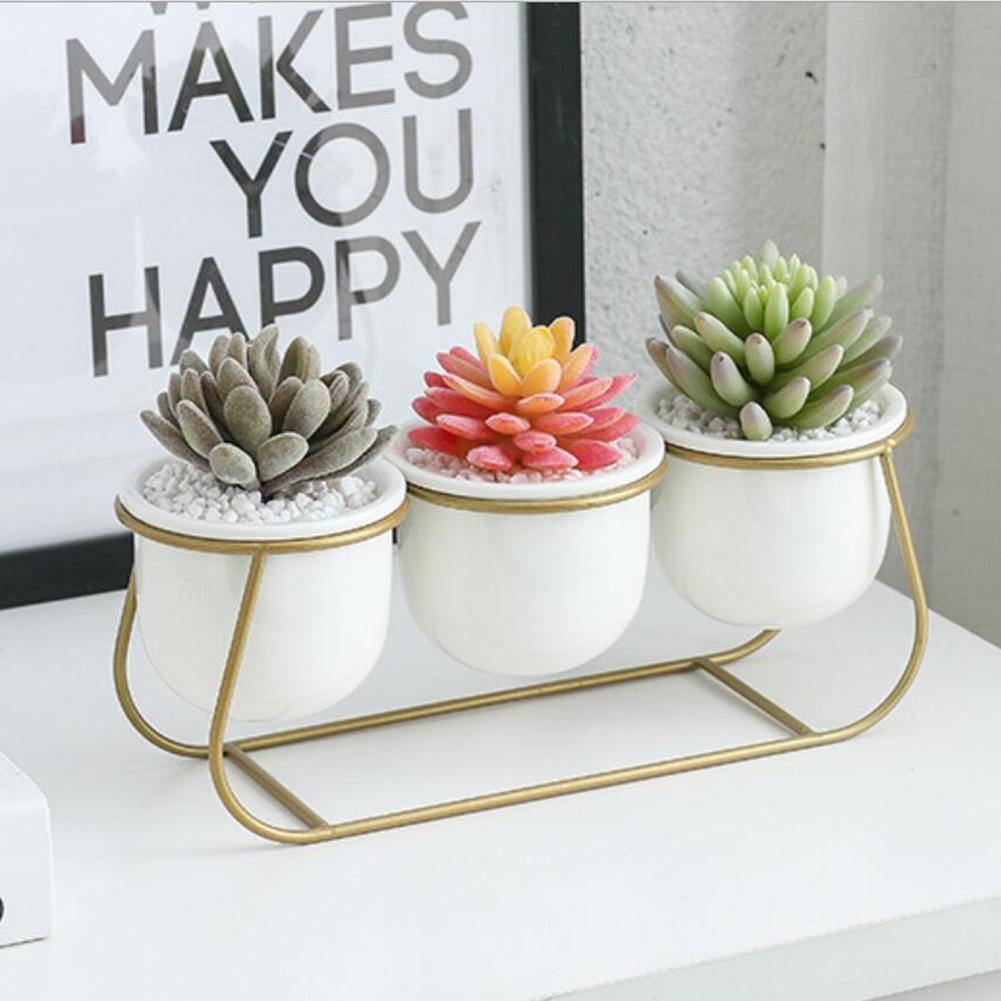 Metal Sleigh Succulent Planter Set