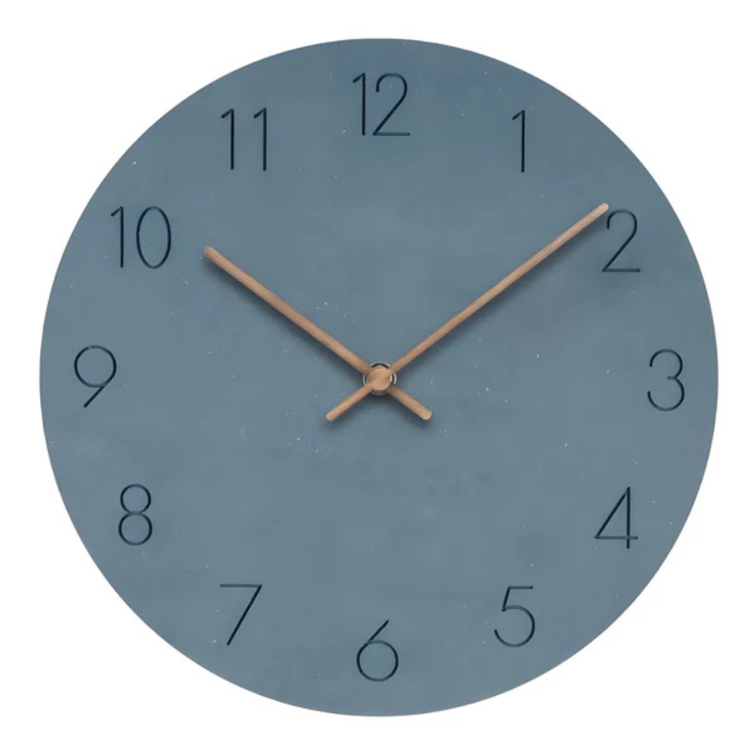 Scandinavian Wood Wall Clock | Minimalist Modern Timepiece